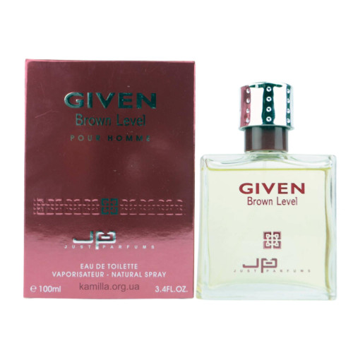 Чоловіча туалетна вода Just Parfums Given Brown Level 100 мл.