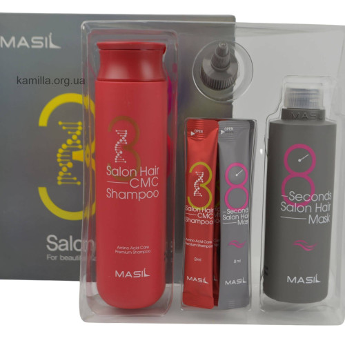Набір для волосся маски для волосся і шампуню Masil 38 Seconds Hair Salon Set