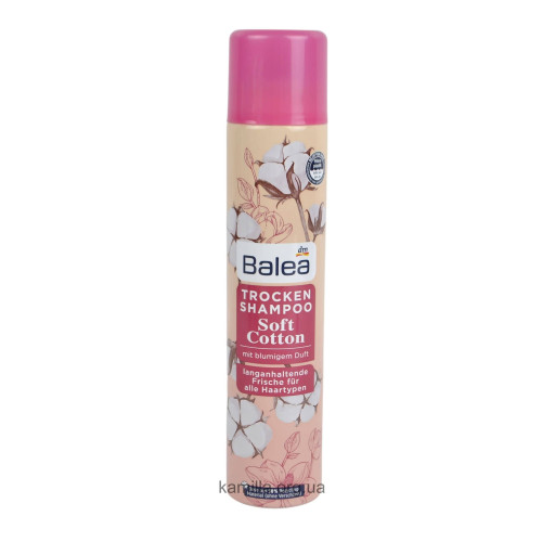 Сухий шампунь для волосся Balea Soft Cotton 200 мл.