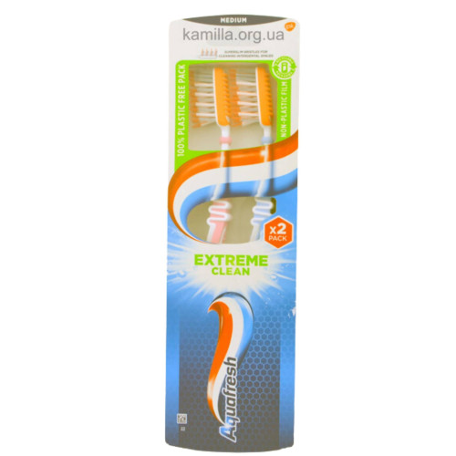 Зубна щітка Aquafresh Extreme Clean Medium 2 шт