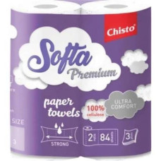 Кухонний рушник Softa Chisto Premium 3-х шаровий 2-х рулонний Преміум