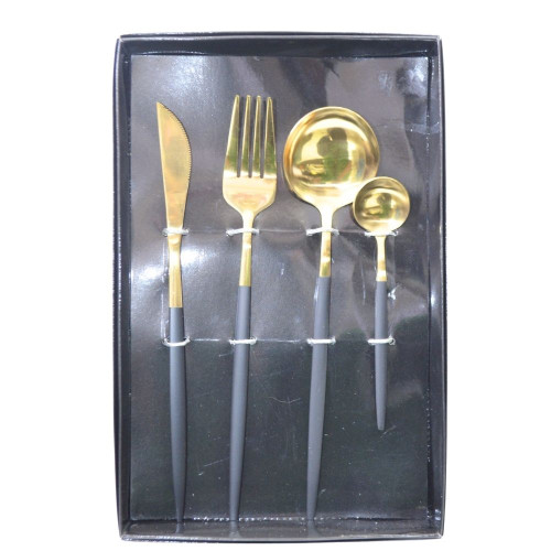 Набір столових приборів Cutlery set із нержавіючої сталі на 1 персону 4 штуки