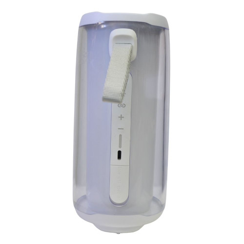 Колонка Bluetooth портативна акумуляторна бездротова Pulse 5 з підсвічуванням та USB 8 Вт Білий