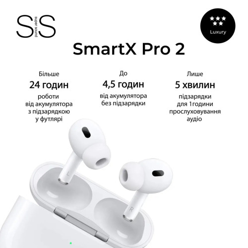 Навушники бездротові SmartX Pro 2 Luxury Bluetooth люкс якість AAA