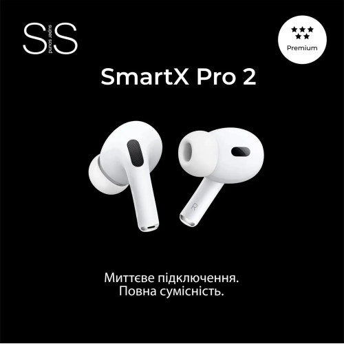 Навушники бездротові SmartX Pro 2 Premium Bluetooth преміум якість блютуз  навушники ААА+