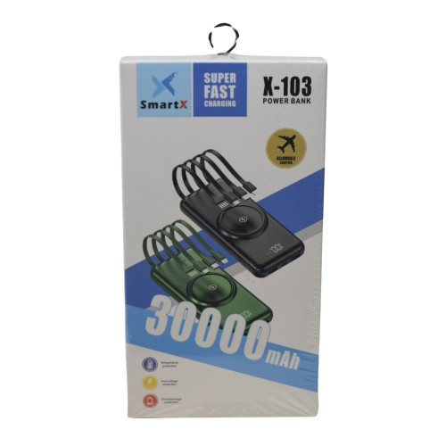 Повербанк 30000 mah powerbank 2 роз'єми USB Туре-С і Micro USB
