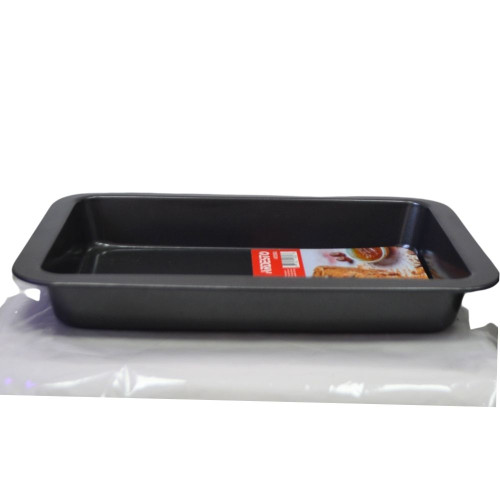 Форма для випікання Ardesto Gemini прямокутна, 34.5x24x4.5 см, сірий, вуглецева сталь