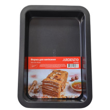 Форма для випікання Ardesto Gemini прямокутна, 34.5x24x4.5 см, сірий, вуглецева сталь