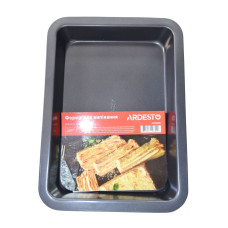 Форма для випікання Ardesto Gemini прямокутна, 37.6x27x4.8 см, сірий, вуглецева сталь