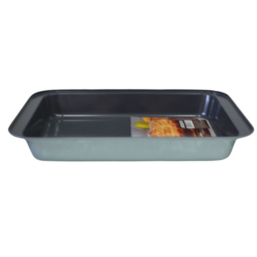 Форма для випікання Ardesto Tasty baking 37,5*25,5 см прямок., сірий,голубий, вуглецева сталь
