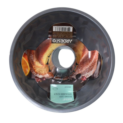 Форма для випікання кексу Ardesto Tasty baking, кругла, 22x11.6см, сірий,голубий