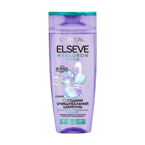 Шампунь для волосся Elseve 400 мл Hyaluron Pure