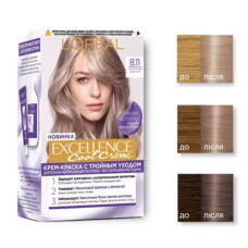 Фарба для волосся L'Oreal Paris Excellence Cool Creme 8.11 - Ультрапепельний світло-русявий