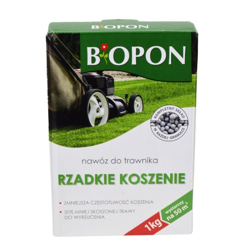 Добриво Biopon гранульоване для зменшення частоти скошування газонів 1кг
