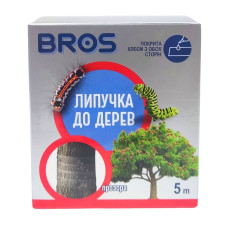 Липуча стрічка Bros для дерев 5м липуча пов'язка