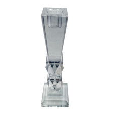 Підсвічник склянний високий HP36556M