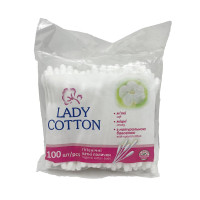 Ватні палочки Lady Cotton 100шт пет упаковка