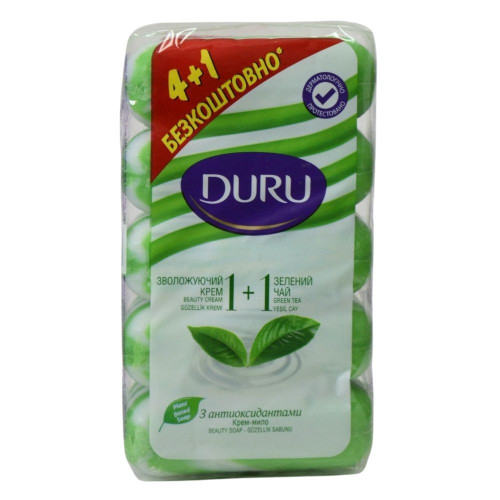 Мило 1+1 Duru 5шт Зелений чай