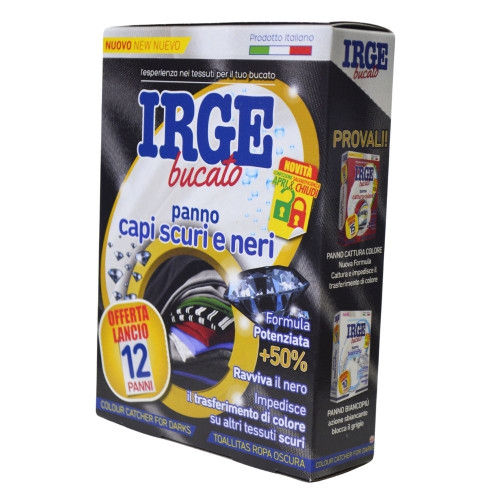 Серветки-пастка IRGE для прання чорних речей 12 шт.