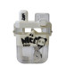 Пляшка для води подвійна Nice 620 мл з трубочкою та мундштуком, білий