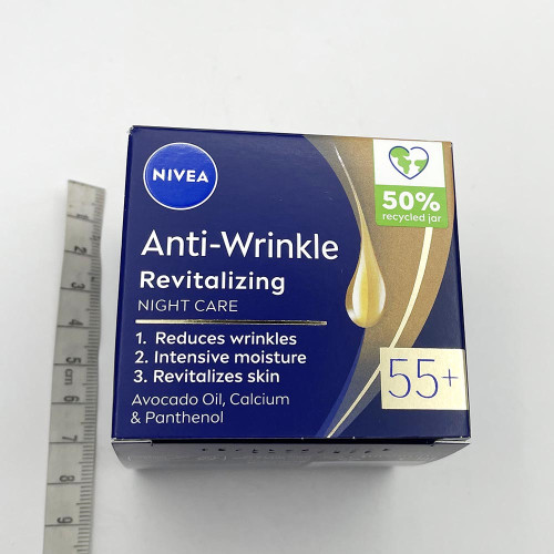 Крем для обличчя нічний Nivea 50мл 55+ Енергія Молодості
