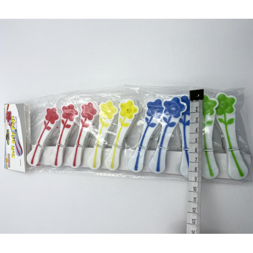Прищепки пластикові 10шт 19см 1419
