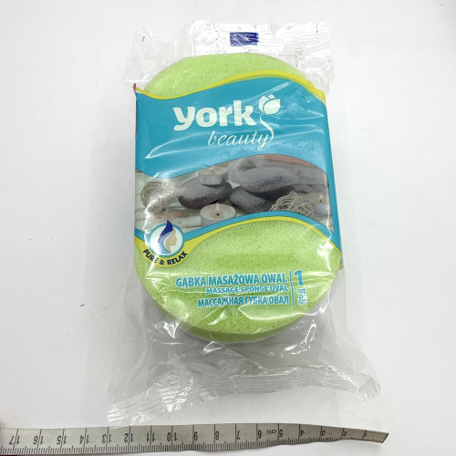 Губка для ванни та масажу York 011010 Овальна