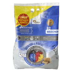 Порошок для прання універсальний Wash & Free, 4100г