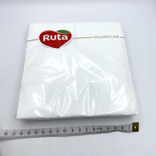 Серветки Ruta 33х33 3ш білі