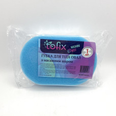 Губка мочалка овал Tofix 0007 6817