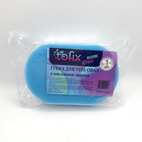Губка мочалка овал Tofix 0007 6817