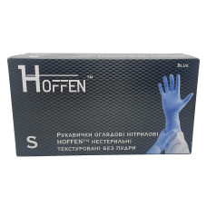 Рукавиці нітрілові Hoffen 100шт С Сині
