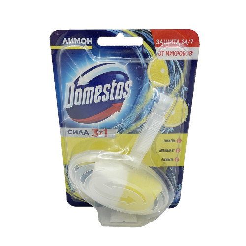 Блок гігіенічний для унітаза Domestos 1шт Лимон