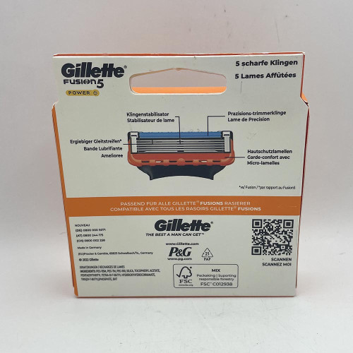 Картридж для гоління Gillette Фюжон  8шт Павер