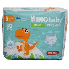 Діно бейбі підгузники-трусики №5 30шт 12-17кг 