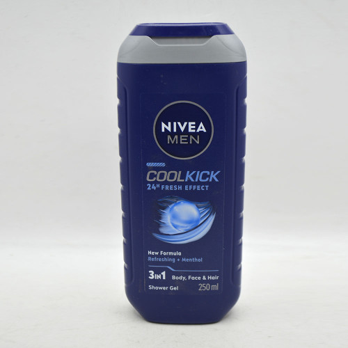 Чоловічий гель для душу Nivea 250мл 3в1 Куул Кік