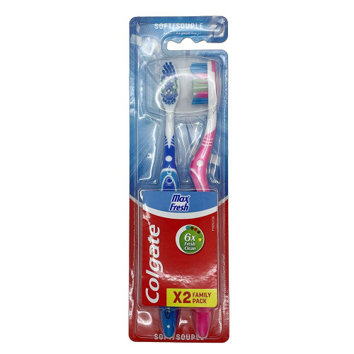 Зубна щітка Colgate 2шт Макс Фреш Софт
