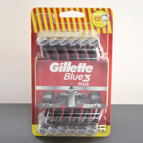 Станки для гоління одноразові Gillette Блу3 12шт Червоні Комфорт