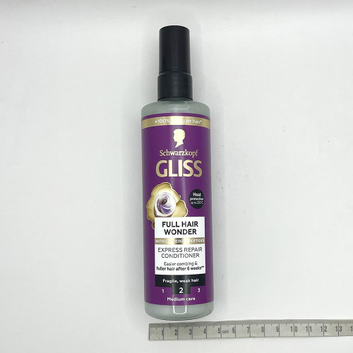 Експрес кондиціонер для волосся Gliss Kur 200мл З кофеїном та пептиди