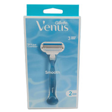 Станок для гоління Gillette Venus 3 леза 1шт+2 картріджа Смуф