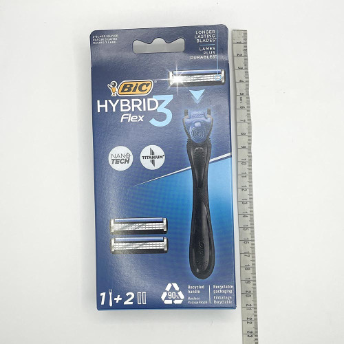 Станок для гоління Bic +2 картріджа Гібрід Флекс3