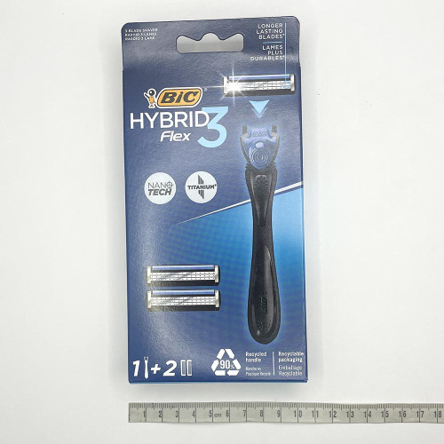 Станок для гоління Bic +2 картріджа Гібрід Флекс3