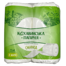 Туалетний папір Каховинка 4шт 2-х шаровий Целюлоза Смарагд