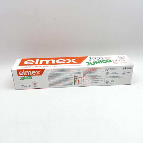 Дитяча зубна паста Elmex 75мл Джуніор 6-12 років