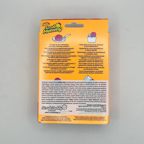 Губка кухонна Scrub Daddy 1шт Сраб Мамі рожева-фіолетова