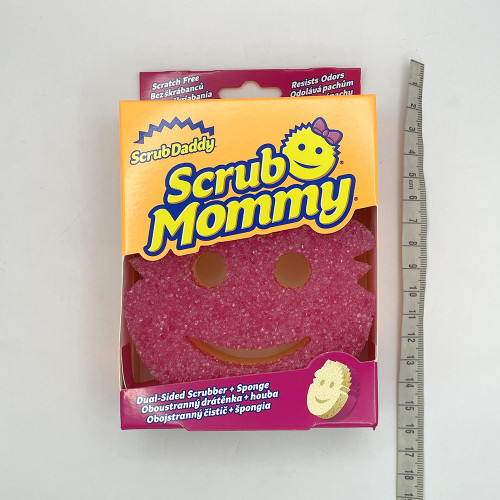 Губка кухонна Scrub Daddy 1шт Сраб Мамі рожева-фіолетова
