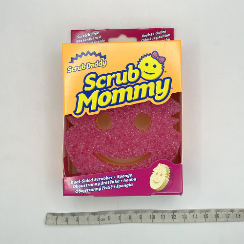 Губка кухонна Scrub Daddy 1шт Сраб Мамі рожева-фіолетова