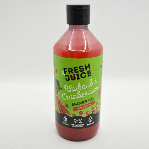 Гель для душу Fresh Juice 473мл Ревінь і Журавлина