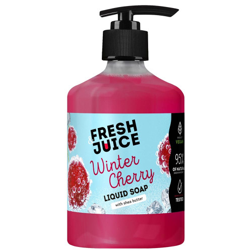 Рідке мило Fresh Juice 460мл дозатор Зимова Вишня