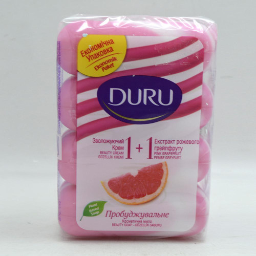 Мило Duru 1+1 4*80г Екстракт рожевого грейпфрута